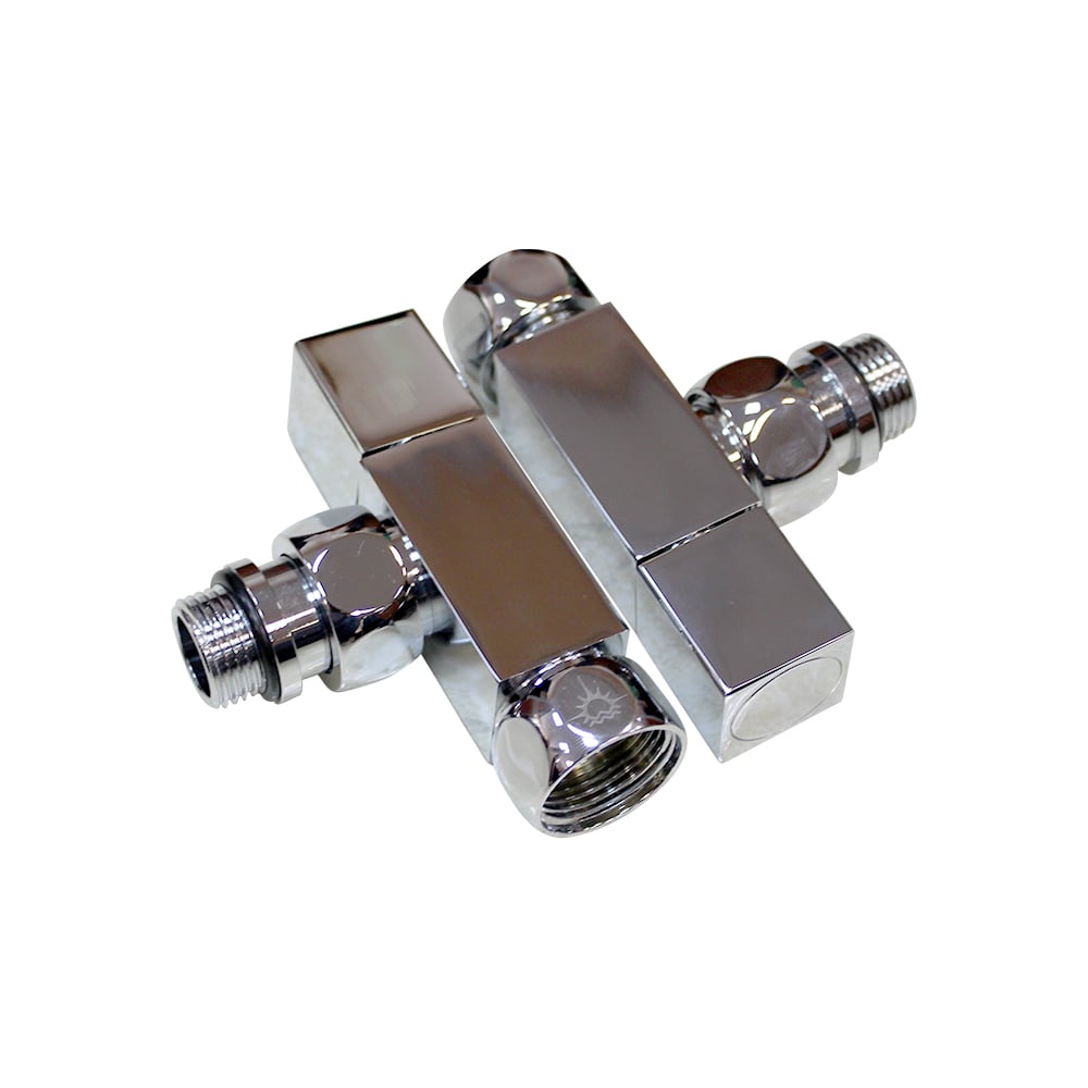 Кран для полотенцесушителя MELODIA угловой 3/4'' на 1/2'' в/н хром ...