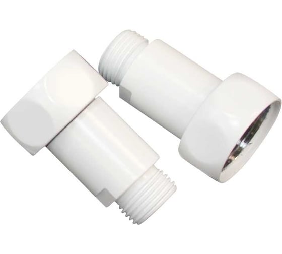 Соединение прямое MELODIA 1"х1/2" в/н, белый матовый, пара MKP21016Cwt 11496 1