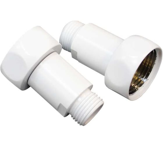 Соединение прямое MELODIA 1"х3/4" в/н, белый матовый, пара MKP21015Cwt 11483 1