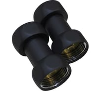 Соединение прямое Melodia della vita 1"х1" в/в, черный матовый, пара MKP21020Cbk 11493