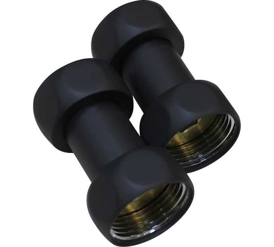 Соединение прямое MELODIA 1"х1" в/в, черный матовый, пара MKP21020Cbk 11493 1