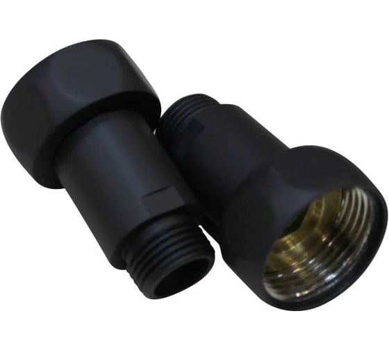 Соединение прямое MELODIA 1"х3/4" в/н, черный матовый, пара MKP21015Cbk 11484 1
