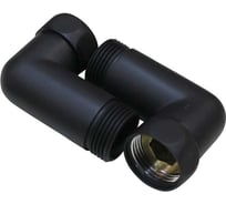 Уголок для полотенцесушителя Melodia della vita 1"х1" в/н, черный матовый, пара MKP21023Cbk 11495