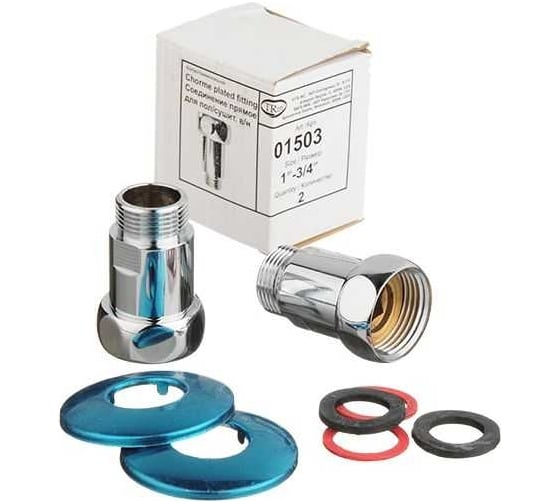 Соединение прямое для полотенцесушителя Terma 1"х3/4", пара 01503 29152