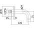 Излив из стены Paffoni Steel looking LIGHT ZBOC140ST 2