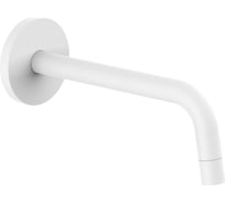 Излив из стены Paffoni LIGHT белый матовый ZBOC046BO