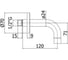 Излив из стены Paffoni LIGHT белый матовый ZBOC140BO 2