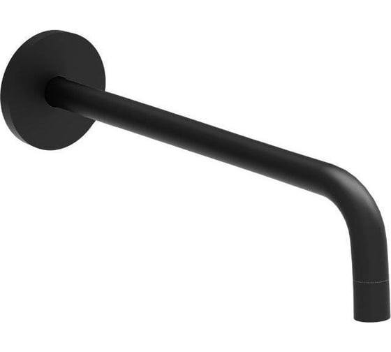 Излив из стены Paffoni LIGHT черный матовый ZBOC046NO