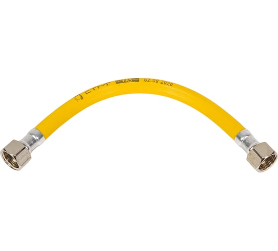 Подводка для газа СТМ ГАЗ ПВХ, 1/2", гайка-гайка, 30 см CGVF1203