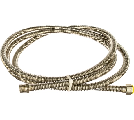 Подводка для газа СТМ ГАЗ сильфонная, 1/2", гайка-штуцер, 300 см CGHM1230