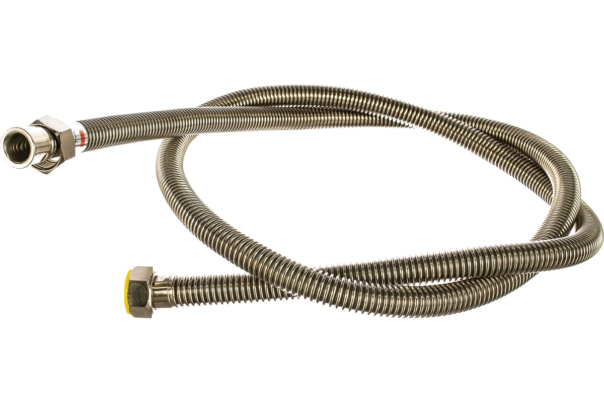 Подводка для газа СТМ ГАЗ сильфонная, 3/4\", гайка-гайка, 200 см ...