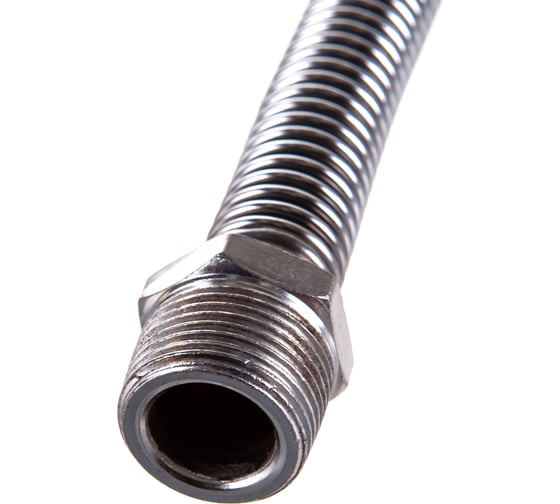 Подводка для газа СТМ ГАЗ сильфонная, 3/4", гайка-штуцер, 80 см CGHM3408