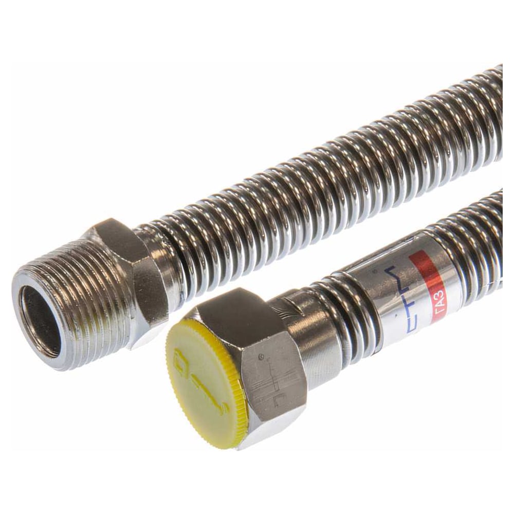 Подводка для газа СТМ ГАЗ сильфонная, 3/4", гайка-штуцер, 150 см ...