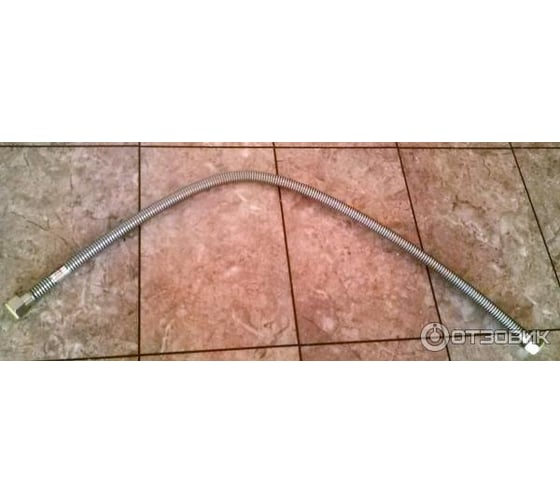 Подводка для газа СТМ ГАЗ сильфонная, 3/4", гайка-штуцер, 100 см CGHM3410