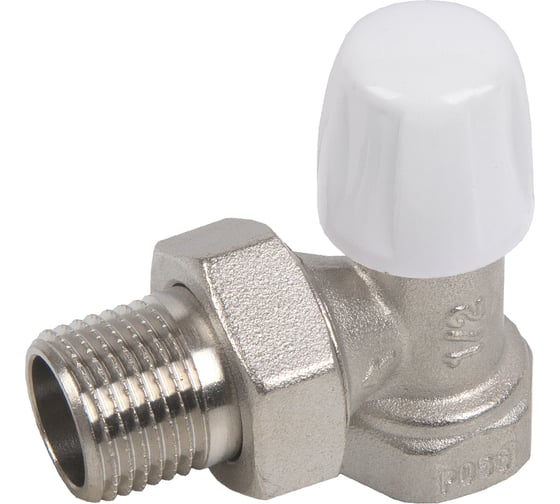 Запорный клапан для радиатора СТМ угловой 1/2 ТЕРМО CARAVL12 1