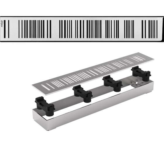 Решетка для душевого трапа под плитку Valsir хром глянцевый BARCODE VS0701974