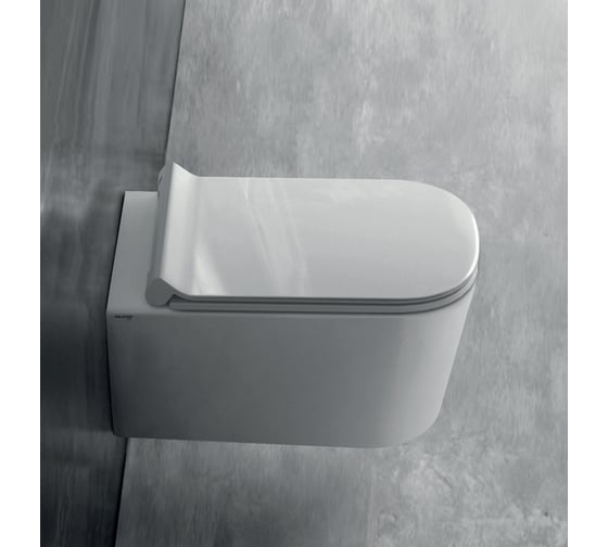 Сиденье для унитаза Galassia Extra Slim с функц. SoftClose, быстросъемное, белый MEG11PRO 5478