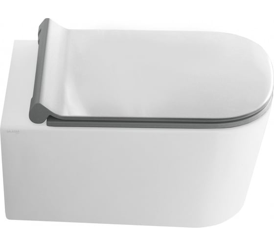 Сиденье для унитаза Galassia Extra Slim с функц. SoftClose, быстросъемное, белый MEG11PRO 5478