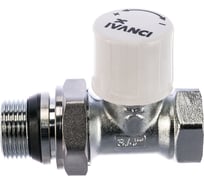 Клапан радиаторный термостатический IVANCI со стопорным кольцом, прямой 3/4" IVC.103005.N.04