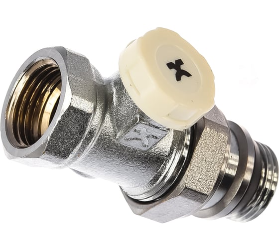 Радиаторный запорный прямой клапан IVANCI со стопорным кольцом 1/2" IVC.103002.N.03