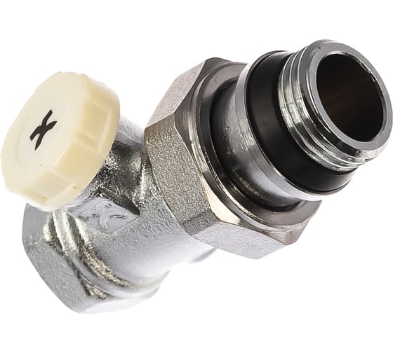Радиаторный запорный прямой клапан IVANCI со стопорным кольцом 1/2" IVC.103002.N.03