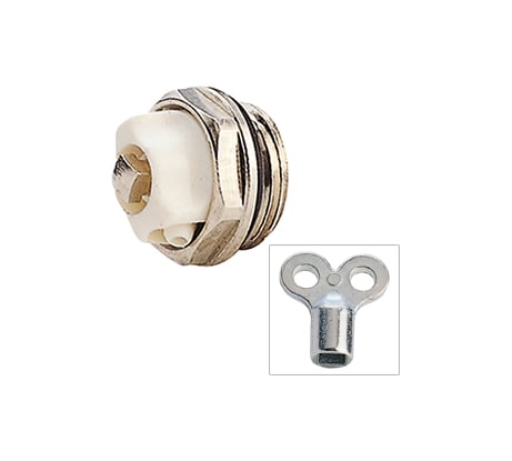 Кран Маевского Giacomini R90 латунь, Ду 15, Ру 16, G1/2, НР, под отвертку R90X003 022-0759