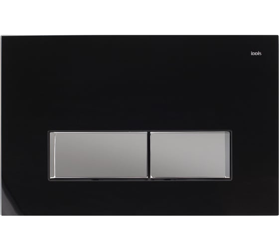 Клавиша смыва IDDIS универсальная, черное стекло, Юнигласс (Uniglass), 010 UNG10GBi77