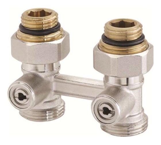 Узел нижний запорный прямой GUARDO Purmo 1/2"x3/4" MTB 127 1