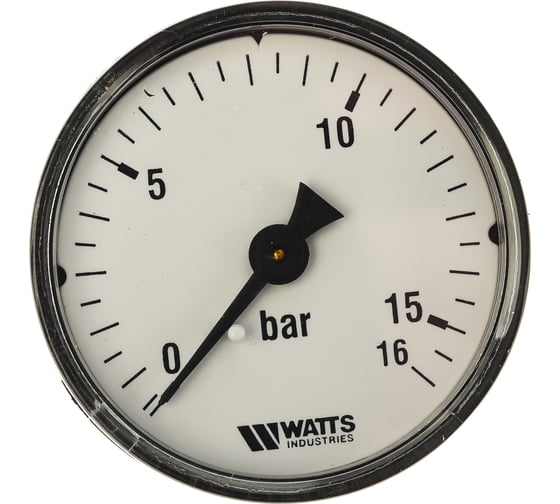 Аксиальный манометр Watts F+R100 0-16 bar, корпус 50 мм 10008094
