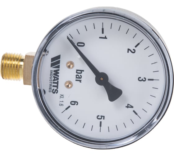 Манометр Watts F+R200 радиальный 0-6bar, корпус 63mm 10007723