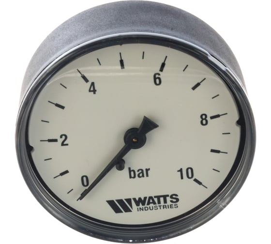Аксиальный манометр Watts F+R100 0-10 bar, корпус 63 мм 10008096