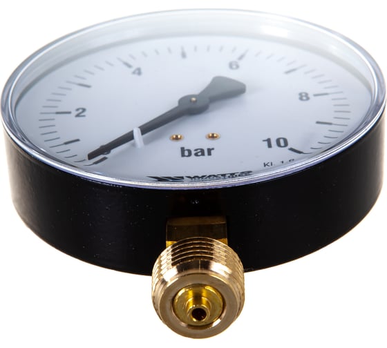 Watts Манометр радиальный F+R250 0-10 бар, корпус 100mm 1/2" 10008078