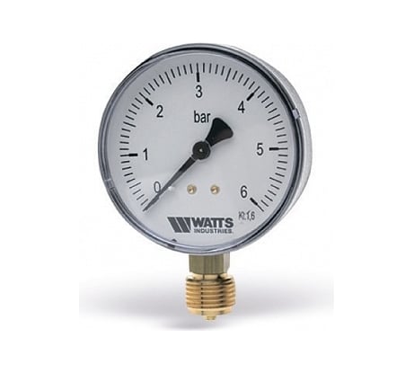 Манометр Watts F+R200 радиальный 0-6bar, корпус 80mm 10007790
