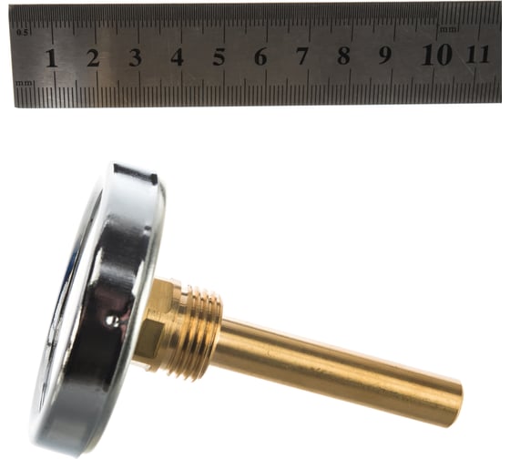 Термометр Watts F+R801 OR биметаллический  63mm, 0-120C, гильза 75 мм 10005809