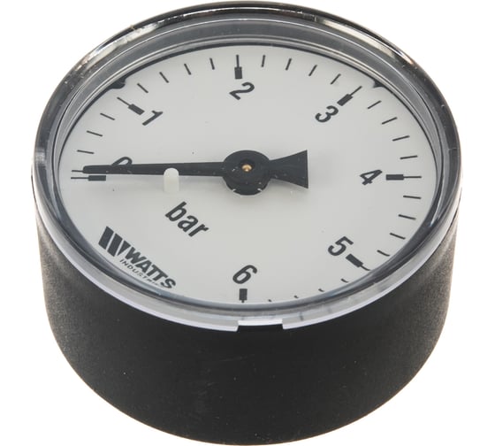 Аксиальный манометр Watts F+R100 0-6 bar, корпус 50 мм 10008092