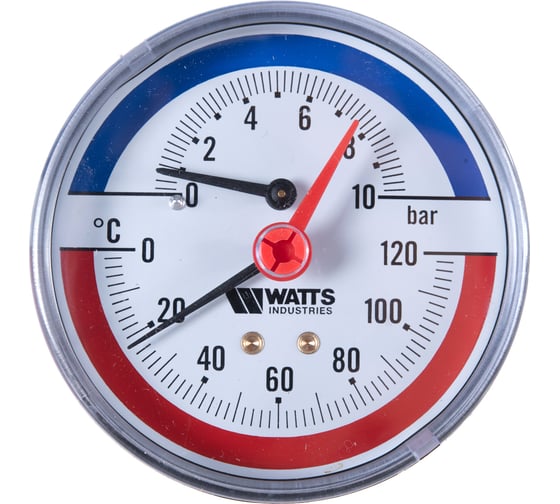 Термоманометр Watts F+R818 аксиальный 80 mm 10009465