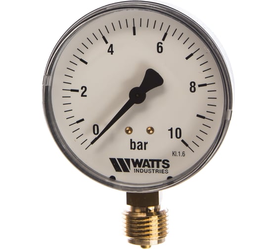 Манометр Watts F+R200 радиальный 0-10bar, корпус 80mm 10007793