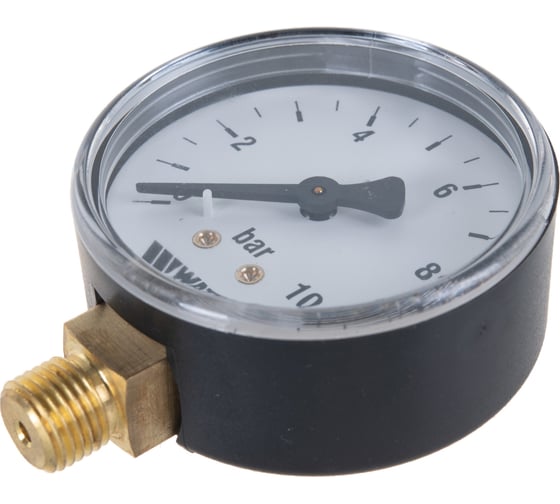 Радиальный манометр Watts F+R200 0-10 bar, корпус 63 мм 10007724