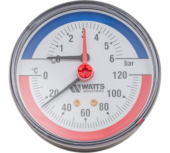 Термоманометр Watts F+R818 аксиальный 80 mm 10018742