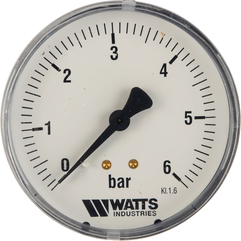Аксиальный манометр Watts F+R150 0-6 бар, корпус 80 мм 10008023 ...