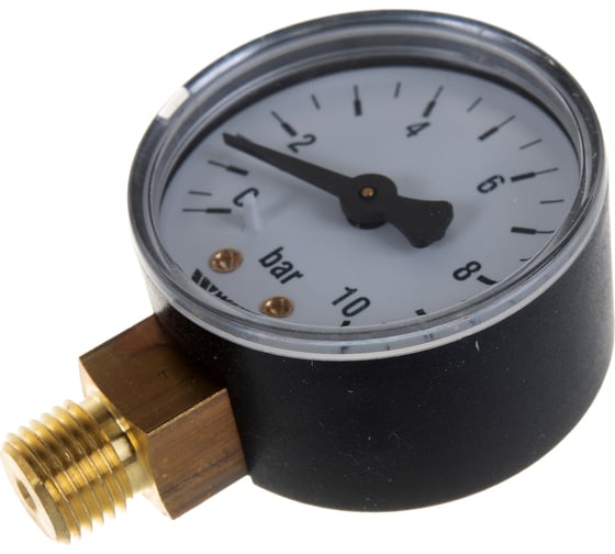 Радиальный манометр Watts F+R200 0-10 bar, корпус 50 мм 10007380