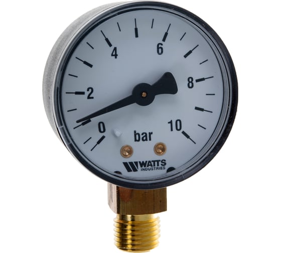 Радиальный манометр Watts F+R200 0-10 bar, корпус 50 мм 10007380