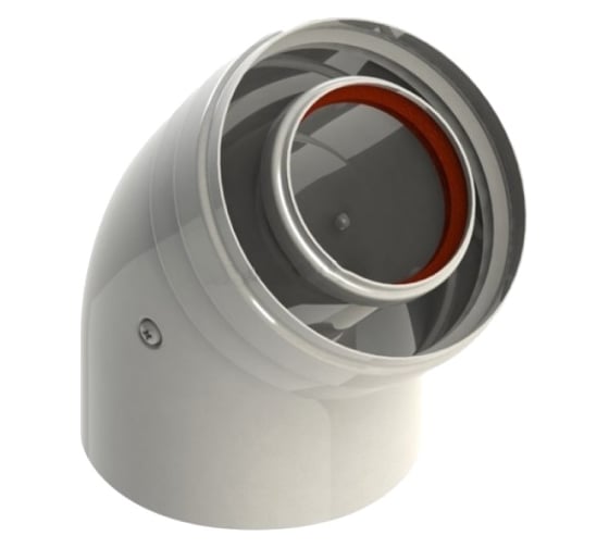 Колено промежуточное (45 градусов; 60/100 мм) DR thermo Y-018