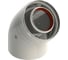 Колено промежуточное (45 градусов; 60/100 мм) DR thermo Y-018 1