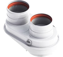 Адаптер без комплектующих 60/100 на 80/80 мм для раздельной системы DR thermo А-03-011