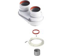 Адаптер 60/100 на 80/80 мм для раздельной системы Bosch, Buderus DR thermo А-03-014