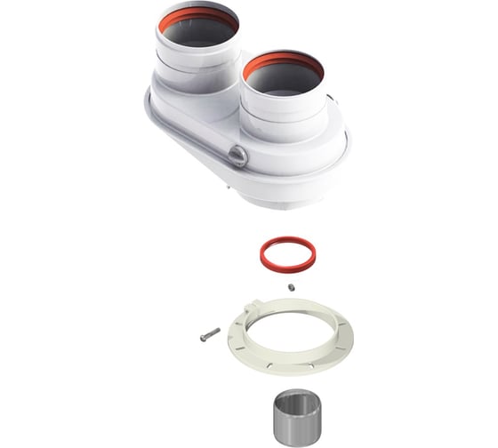 Адаптер 60/100 на 80/80 мм для раздельной системы Bosch, Buderus DR thermo А-03-014