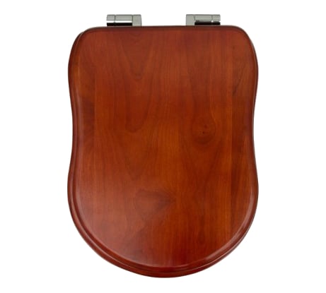 Крышка-сиденье для унитазa Veragio Old Italy с системой Soft-close, Noce, петли хром VR.OLD-2597.NC.CR