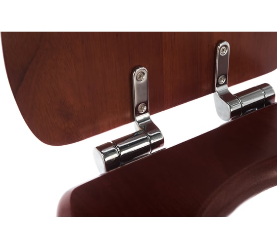 Крышка-сиденье для унитазa Veragio Old Italy с системой Soft-close, Noce, петли хром VR.OLD-2597.NC.CR