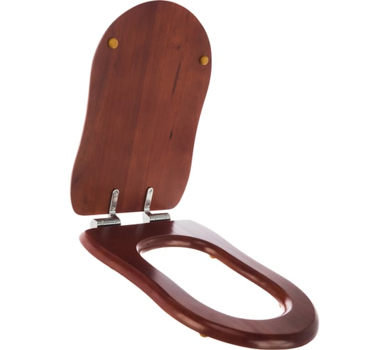 Крышка-сиденье для унитазa Veragio Old Italy с системой Soft-close, Noce, петли хром VR.OLD-2597.NC.CR